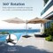 Best Choice Products 10ft 360° Rotating Cantilever Offset Hanging Patio Umbrella
